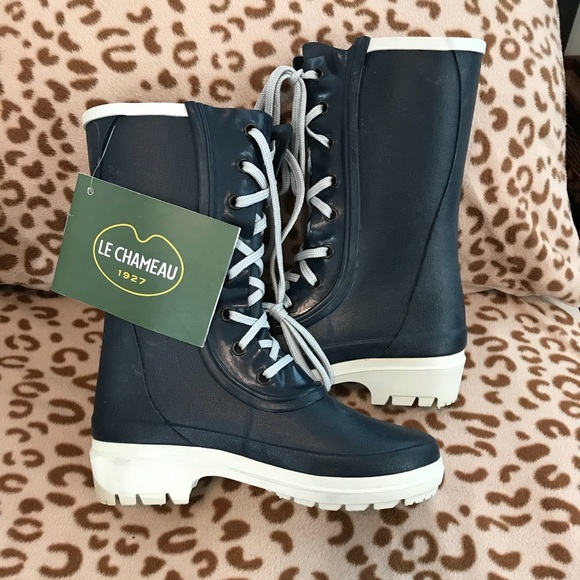 le chameau lace up boots